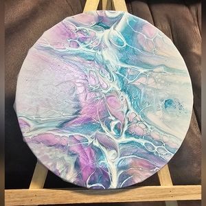 Handpainted Acrylic Painting 7 inches wide.